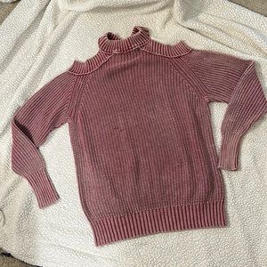 Free People Cold Shoulder Pullover